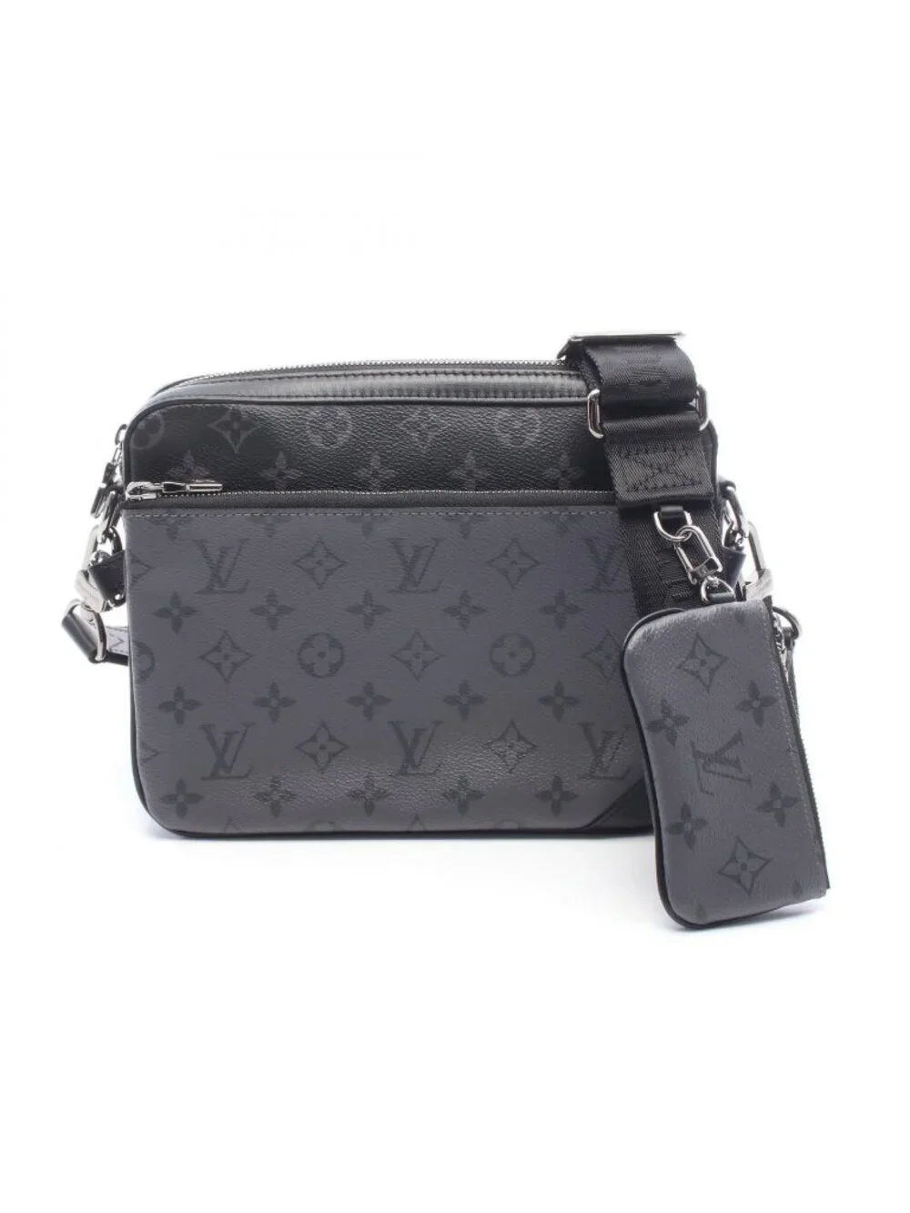 Louis Vuitton Shoulder Bag Trio Messenger Leather
